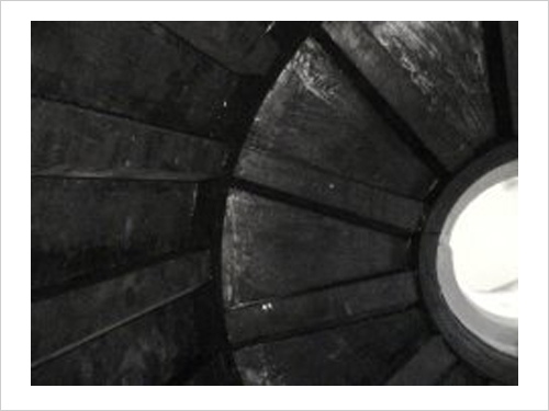 Ceramic mill rubber lining